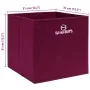 Cajas de almacenaje 10 uds tela rojo oscuro 32x32x32 cm von , Aufbewahrungskörbe - Ref: Foro24-288343, Preis: 45,97 €, Rabatt: %