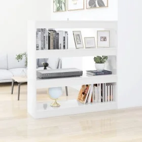 Estantería/divisor de espacios blanco brillante 100x30x103 cm de , Librerías y estanterías - Ref: Foro24-811751, Precio: 90,1...