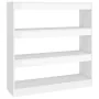 Estantería/divisor de espacios blanco brillante 100x30x103 cm by , Bookcases and shelves - Ref: Foro24-811751, Price: 90,12 €...