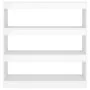 Estantería/divisor de espacios blanco brillante 100x30x103 cm by , Bookcases and shelves - Ref: Foro24-811751, Price: 90,12 €...