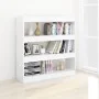 Estantería/divisor de espacios blanco brillante 100x30x103 cm by , Bookcases and shelves - Ref: Foro24-811751, Price: 90,12 €...