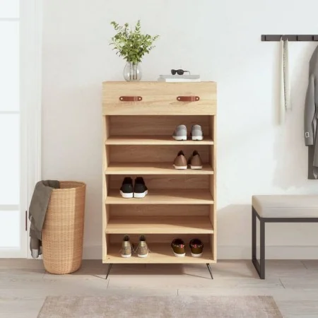 Zapatero madera de ingeniería roble Sonoma 60x35x105 cm by , Closets and storage - Ref: Foro24-829583, Price: 73,06 €, Discou...