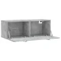 Armario de pared madera ingeniería gris hormigón 100x36,5x35 cm de , Taquillas y armarios de almacenamiento - Ref: Foro24-830...