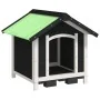 Caseta para perros madera maciza de pino gris 65x65x61,5 cm by , Dog kennels and fences - Ref: Foro24-172274, Price: 111,80 €...