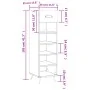 Zapatero madera de ingeniería roble Sonoma 30x35x105 cm von , Schränke und Lagerung - Ref: Foro24-829647, Preis: 55,14 €, Rab...