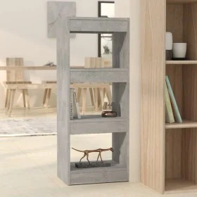 Estantería/divisor madera ingeniería gris hormigón 40x30x103 cm by , Bookcases and shelves - Ref: Foro24-811614, Price: 57,00...
