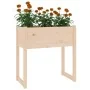 Jardinera de madera maciza de pino 78x40x81 cm von , Töpfe und Pflanzgefäße - Ref: Foro24-822132, Preis: 65,03 €, Rabatt: %