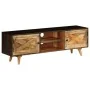 Mueble para TV de madera maciza de mango 140x30x45 cm by , Closets and storage - Ref: Foro24-246162, Price: 216,97 €, Discoun...