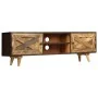 Mueble para TV de madera maciza de mango 140x30x45 cm by , Closets and storage - Ref: Foro24-246162, Price: 216,97 €, Discoun...