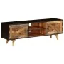 Mueble para TV de madera maciza de mango 140x30x45 cm by , Closets and storage - Ref: Foro24-246162, Price: 216,97 €, Discoun...