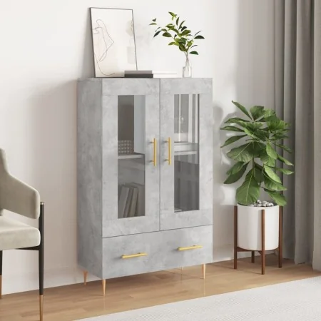 Aparador alto madera de ingeniería gris hormigón 69,5x31x115 cm von , Sideboards - Ref: Foro24-828288, Preis: 85,90 €, Rabatt: %