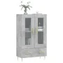 Aparador alto madera de ingeniería gris hormigón 69,5x31x115 cm von , Sideboards - Ref: Foro24-828288, Preis: 85,90 €, Rabatt: %