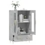 Aparador alto madera de ingeniería gris hormigón 69,5x31x115 cm von , Sideboards - Ref: Foro24-828288, Preis: 85,90 €, Rabatt: %