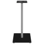 Soportes de altavoces 2 uds vidrio templado plata negro 1 pilar by , Speaker stands - Ref: Foro24-51816, Price: 76,96 €, Disc...