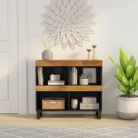 Armario auxiliar de madera maciza de mango 85x33x75 cm by , Nightstands - Ref: Foro24-352900, Price: 140,00 €, Discount: %