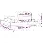 Jardinera de madera maciza de pino 110x110x27 cm by , Pots and planters - Ref: Foro24-823899, Price: 47,00 €, Discount: %