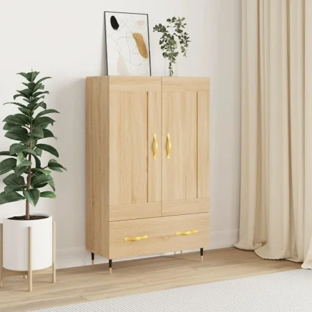 Aparador alto madera de ingeniería roble Sonoma 69,5x31x115 cm by , Sideboards - Ref: Foro24-830303, Price: 85,00 €, Discount: %