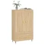 Aparador alto madera de ingeniería roble Sonoma 69,5x31x115 cm by , Sideboards - Ref: Foro24-830303, Price: 85,00 €, Discount: %