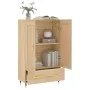Aparador alto madera de ingeniería roble Sonoma 69,5x31x115 cm by , Sideboards - Ref: Foro24-830303, Price: 85,00 €, Discount: %