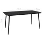 Set de comedor de jardín 9 pzas cuerda de algodón y acero negro de , Conjuntos de jardín - Ref: Foro24-48571, Precio: 511,85 ...
