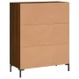 Aparador de madera de ingeniería marrón roble 69,5x34x90 cm von , Sideboards - Ref: Foro24-830267, Preis: 98,97 €, Rabatt: %