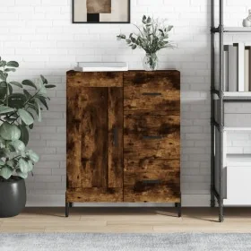 Aparador de madera de ingeniería roble ahumado 69,5x34x90 cm von , Sideboards - Ref: Foro24-830273, Preis: 101,51 €, Rabatt: %