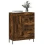 Aparador de madera de ingeniería roble ahumado 69,5x34x90 cm de , Aparadores - Ref: Foro24-830273, Precio: 101,49 €, Descuent...