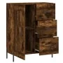 Aparador de madera de ingeniería roble ahumado 69,5x34x90 cm de , Aparadores - Ref: Foro24-830273, Precio: 101,49 €, Descuent...