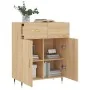 Aparador de madera de ingeniería roble Sonoma 69,5x34x90 cm by , Sideboards - Ref: Foro24-827959, Price: 82,87 €, Discount: %