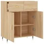 Aparador de madera de ingeniería roble Sonoma 69,5x34x90 cm by , Sideboards - Ref: Foro24-827959, Price: 82,87 €, Discount: %