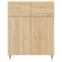Aparador de madera de ingeniería roble Sonoma 69,5x34x90 cm by , Sideboards - Ref: Foro24-827959, Price: 82,87 €, Discount: %