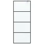 Mampara de ducha vidrio ESG esmerilado negro 80x195 cm de , Paredes y mamparas de ducha - Ref: Foro24-152130, Precio: 173,68 ...