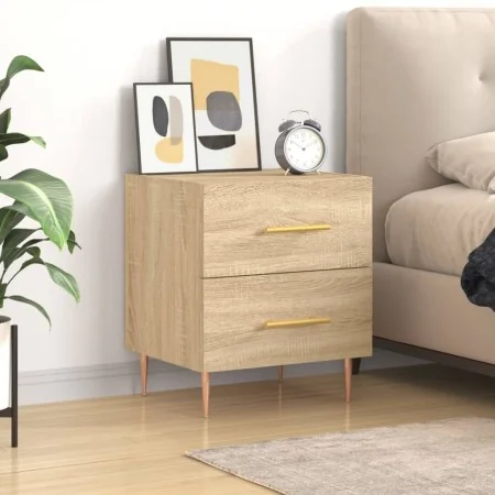 Mesita de noche madera de ingeniería roble Sonoma 40x35x47,5 cm by , Nightstands - Ref: Foro24-827282, Price: 54,16 €, Discou...