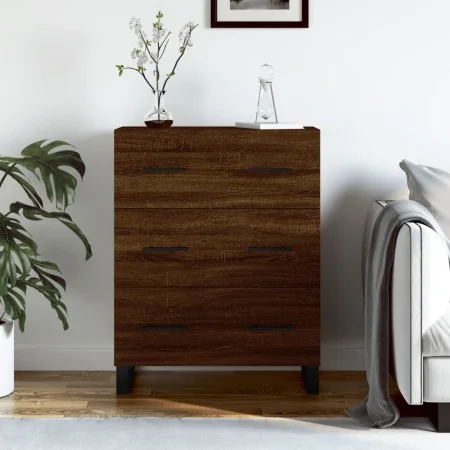 Aparador de madera de ingeniería marrón roble 69,5x34x90 cm by , Sideboards - Ref: Foro24-827883, Price: 110,30 €, Discount: %