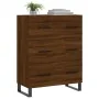 Aparador de madera de ingeniería marrón roble 69,5x34x90 cm by , Sideboards - Ref: Foro24-827883, Price: 110,30 €, Discount: %