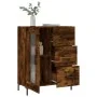 Aparador de madera de ingeniería roble ahumado 69,5x34x90 cm de , Aparadores - Ref: Foro24-828049, Precio: 97,84 €, Descuento: %