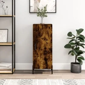 Aparador madera de ingeniería roble ahumado 34,5x34x90 cm von , Sideboards - Ref: Foro24-828553, Preis: 62,39 €, Rabatt: %
