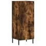 Aparador madera de ingeniería roble ahumado 34,5x34x90 cm by , Sideboards - Ref: Foro24-828553, Price: 62,39 €, Discount: %