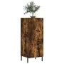 Aparador madera de ingeniería roble ahumado 34,5x34x90 cm by , Sideboards - Ref: Foro24-828553, Price: 62,39 €, Discount: %