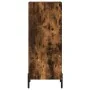 Aparador madera de ingeniería roble ahumado 34,5x34x90 cm by , Sideboards - Ref: Foro24-828553, Price: 62,39 €, Discount: %