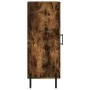 Aparador madera de ingeniería roble ahumado 34,5x34x90 cm by , Sideboards - Ref: Foro24-828553, Price: 62,39 €, Discount: %
