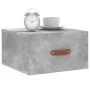 Mesita de noche de pared color gris hormigón 35x35x20 cm de , Taquillas y armarios de almacenamiento - Ref: Foro24-829780, Pr...
