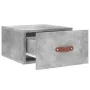 Mesita de noche de pared color gris hormigón 35x35x20 cm de , Taquillas y armarios de almacenamiento - Ref: Foro24-829780, Pr...