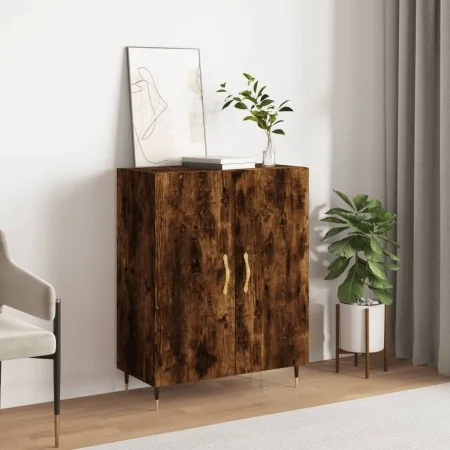 Aparador de madera de ingeniería roble ahumado 69,5x34x90 cm de , Aparadores - Ref: Foro24-827705, Precio: 74,55 €, Descuento: %