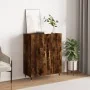 Aparador de madera de ingeniería roble ahumado 69,5x34x90 cm de , Aparadores - Ref: Foro24-827705, Precio: 74,55 €, Descuento: %