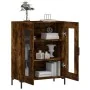 Aparador de madera de ingeniería roble ahumado 69,5x34x90 cm von , Sideboards - Ref: Foro24-827793, Preis: 83,07 €, Rabatt: %