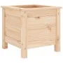Jardinera madera maciza de pino 40x40x39 cm de , Maceteros y jardineras - Ref: Foro24-825247, Precio: 49,40 €, Descuento: %
