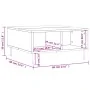 Mesa de centro madera de ingeniería gris Sonoma 60x60x30 cm by , Coffee table - Ref: Foro24-827034, Price: 44,95 €, Discount: %