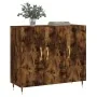 Aparador de madera de ingeniería roble ahumado 90x34x80 cm de , Aparadores - Ref: Foro24-828089, Precio: 79,42 €, Descuento: %