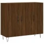 Aparador de madera de ingeniería marrón roble 90x34x80 cm von , Sideboards - Ref: Foro24-828107, Preis: 76,58 €, Rabatt: %